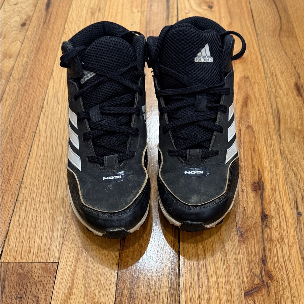Adidas Icon Black and White Athletic Shoes